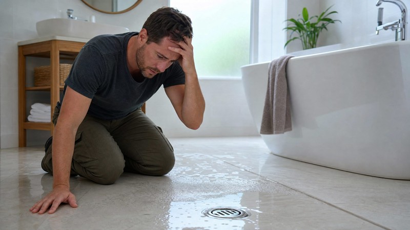 Rohrverstopfung im Badezimmer
